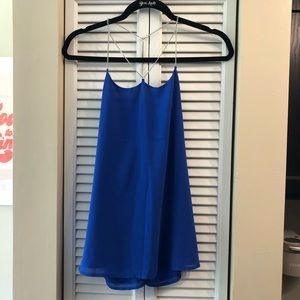 Naked Zebra Cobalt Blue Tank